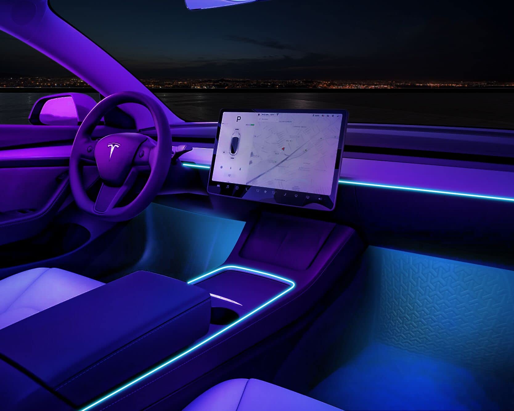The Tesla Model Y: A Look at its Premium Interior Lighting