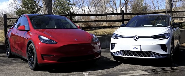 Tesla Model Y vs  Volkswagen ID.4: Which One Offers Better Efficiency?