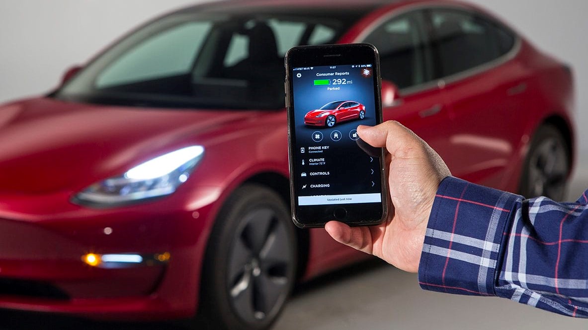 The Tesla Model Y: An Electric SUV with a Mobile App for Remote Control